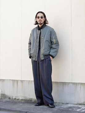 「marka（マーカ）のアイテム（ジャケット/アウター）」を使った、ARKnets STAFFさん（メンズ・177cm）の冬コーディネート