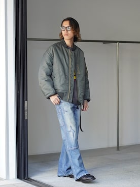 「marka（マーカ）のアイテム（ジャケット/アウター）」を使った、ARKnets STAFFさん（メンズ・177cm）の冬コーディネート