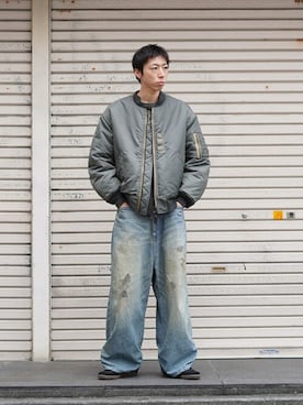 「marka（マーカ）のアイテム（ジャケット/アウター）」を使った、ARKnets STAFFさん（メンズ・177cm）の冬コーディネート