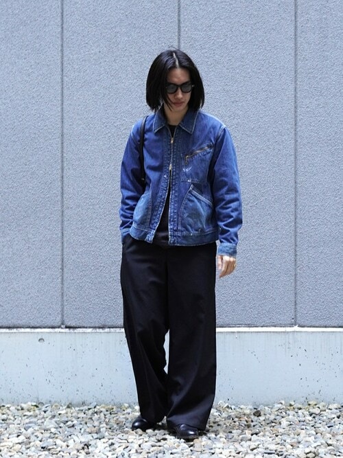 marka / マーカ:WIDE LEG EASY PANTS - 2/72 washer wool tropical marka / マーカ:WIDE LEG EASY PANTS - 2/72 washer wool tropical