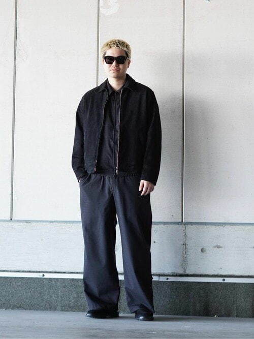marka / マーカ：WIDE LEG EASY PANTS - 2/72 washer wool tropical