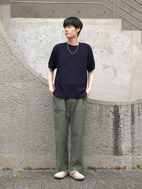 「ARKnets（アークネッツ）のアイテム」を使った、ARKnets STAFFさん（メンズ・182cm）の夏コーディネート