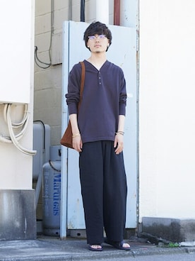 「ポートバイアーク」｜ARKnets STAFFさん（メンズ・177cm）の夏コーディネート