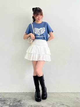 「LUVISTRUE（ラヴイズトゥルー）のアイテム」を使った、hisaneさん（レディース・165cm）の夏コーディネート