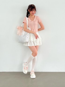 「アイテム（カーディガン/ボレロ）」を使った、hisaneさん（レディース・165cm）の夏コーディネート