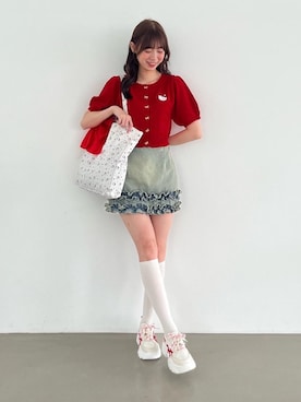 「アイテム（カーディガン/ボレロ）」を使った、hisaneさん（レディース・165cm）の夏コーディネート