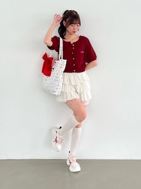 「アイテム（カーディガン/ボレロ）」を使った、hisaneさん（レディース・165cm）の夏コーディネート