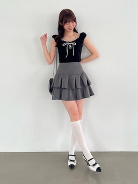 「MAJESTIC LEGON（マジェスティックレゴン）のアイテム」を使った、hisaneさん（レディース・165cm）の夏コーディネート