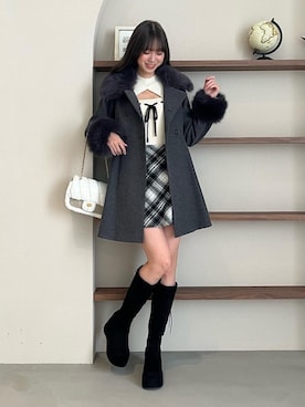 「アイテム（その他アウター）」を使った、hisaneさん（レディース・165cm）の秋コーディネート