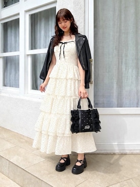 「MAJESTIC LEGON（マジェスティックレゴン）のLadyショートライダース（ライダースジャケット、ブラック系）」を使った、hisaneさん（メンズ・165cm）の秋コーディネート