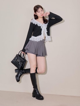 「MAJESTIC LEGON（マジェスティックレゴン）のアイテム（ショルダーバッグ）」を使った、hisaneさん（レディース・165cm）の秋コーディネート