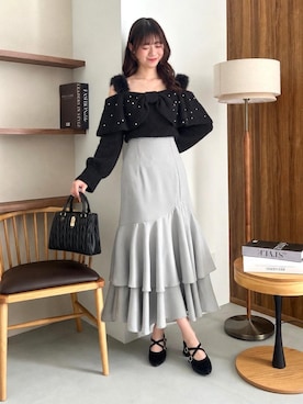 「MAJESTIC LEGON（マジェスティックレゴン）のアイテム（ショルダーバッグ）」を使った、hisaneさん（レディース・165cm）の秋コーディネート