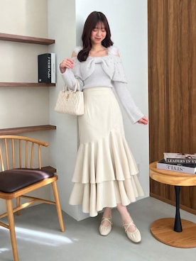 「MAJESTIC LEGON（マジェスティックレゴン）のアイテム（ショルダーバッグ）」を使った、hisaneさん（レディース・165cm）の秋コーディネート