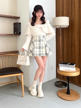 「MAJESTIC LEGON（マジェスティックレゴン）のアイテム（ショルダーバッグ）」を使った、hisaneさん（レディース・165cm）の秋コーディネート