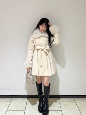 「MAJESTIC LEGON（マジェスティックレゴン）のアイテム」を使った、マイカさん（レディース・153cm）の秋コーディネート