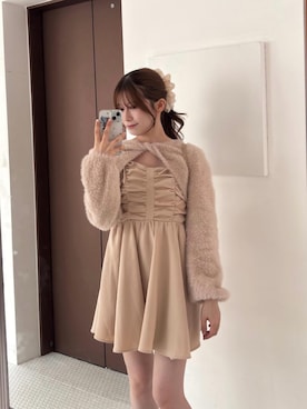 「MAJESTIC LEGON（マジェスティックレゴン）のアイテム」を使った、マイカさん（レディース・153cm）の秋コーディネート