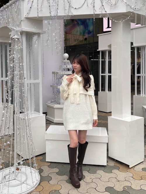 セール】チョーカー付きオフショルミニワンピ（ワンピース）｜MAJESTIC