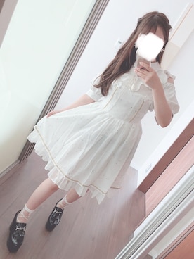 「量産型ヲタク」｜「アイテム（ワンピース/ドレス）」を使った、茅ヶ崎さん（レディース・163cm）の夏コーディネート