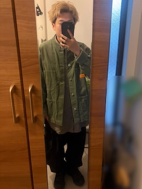 「PORTER（ポーター）のアイテム（バッグ）」を使った、らきさん（メンズ・162cm）の春コーディネート