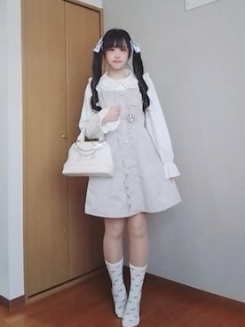 「しまむら（シマムラ）のアイテム（バッグ）」を使った、むりちゃんさん（レディース・155cm）の春コーディネート