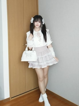 「アイテム（アームカバー）」を使った、ねむりさん（レディース・155cm）の秋コーディネート