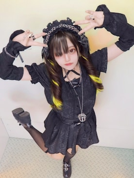 「アイテム（その他ヘアアクセサリー）」を使った、ねむりさん（レディース・155cm）の秋コーディネート