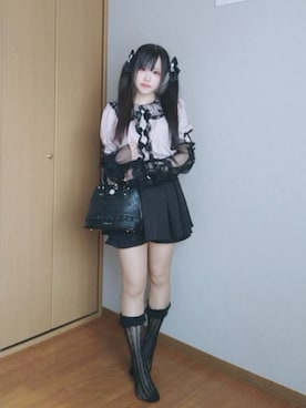 「アイテム（アームカバー）」を使った、ねむりさん（レディース・155cm）の秋コーディネート