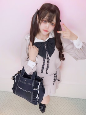 「アイテム（シャツ/ブラウス）」を使った、むりちゃんさん（レディース・155cm）の秋コーディネート
