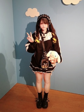 「アイテム（その他ヘアアクセサリー）」を使った、ねむりさん（レディース・155cm）の秋コーディネート