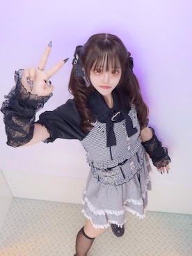 「アイテム（アームカバー）」を使った、ねむりさん（レディース・155cm）の秋コーディネート