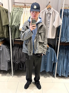 「Needles（ニードルス）のアイテム（パンツ）」を使った、すけさんさん（メンズ・183cm）の春コーディネート