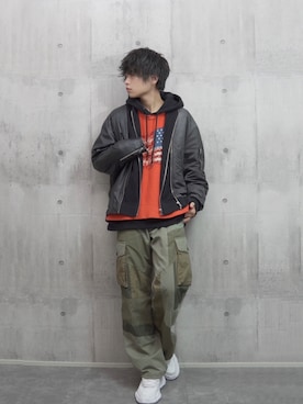 「STOF（ストフ）のアイテム（ジャケット/アウター）」を使った、しのさん（メンズ・172cm）の冬コーディネート