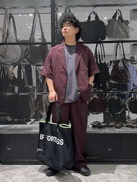 「LAKOLE（ラコレ）のアイテム」を使った、Mikiyaさん（メンズ・168cm）の春コーディネート