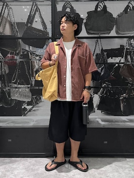 「アイテム（食器/キッチン）」を使った、Mikiyaさん（メンズ・168cm）の夏コーディネート