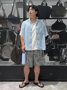 「アイテム（食器/キッチン）」を使った、Mikiyaさん（メンズ・168cm）の夏コーディネート
