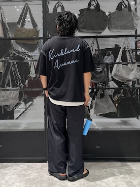 「LAKOLE（ラコレ）の[MENS]ステンレスパドロックブレスレット / 598765（ブレスレット、その他）」を使った、Mikiyaさん（メンズ・168cm）の夏コーディネート