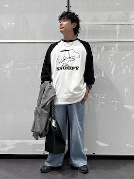 「LAKOLE（ラコレ）の[MENS]ステンレスオーバルネックレス / 600711（ネックレス、その他）」を使った、Mikiyaさん（メンズ・168cm）の春コーディネート