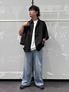 「LAKOLE（ラコレ）の[MENS]ステンレスオーバルネックレス / 600711（ネックレス、その他）」を使った、Mikiyaさん（メンズ・168cm）の春コーディネート