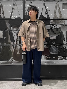 「LAKOLE（ラコレ）のアイテム」を使った、Mikiyaさん（メンズ・168cm）の春コーディネート