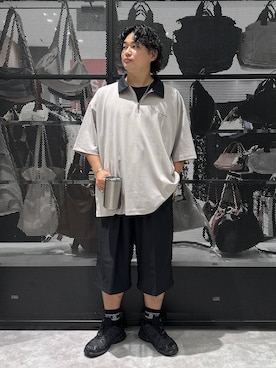 「LAKOLE（ラコレ）のアイテム」を使った、Mikiyaさん（メンズ・168cm）の夏コーディネート