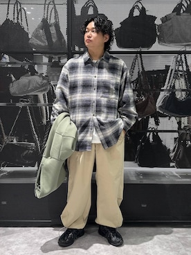 「LAKOLE（ラコレ）のアイテム」を使った、Mikiyaさん（メンズ・168cm）の秋コーディネート