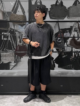 「LAKOLE（ラコレ）のアイテム（Tシャツ/カットソー）」を使った、Mikiyaさん（メンズ・168cm）の夏コーディネート