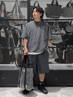 「LAKOLE（ラコレ）の[MENS]ステンレストップネックレス / 426661（ネックレス、その他）」を使った、Mikiyaさん（メンズ・168cm）の夏コーディネート