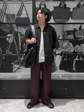 「LAKOLE（ラコレ）のアイテム（シャツ/ブラウス）」を使った、Mikiyaさん（メンズ・168cm）の夏コーディネート