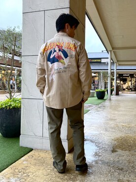 「AVIREX（アヴィレックス）のアイテム（スリッポン）」を使った、wasabiさん（メンズ・168cm）の秋コーディネート