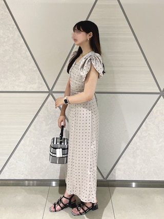 SNIDEL（スナイデル）の「Sustainableギャザーパフスリーブドット