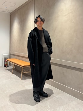 「ベーシック/トラッド」｜「アイテム（その他アウター）」を使った、ましこさん（メンズ・172cm）の秋コーディネート