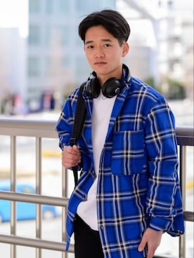 「no brand（ノーブランド）のアイテム（PC・スマホグッズ/家電）」を使った、Koki Sadashimaさん（メンズ・169cm）の冬コーディネート