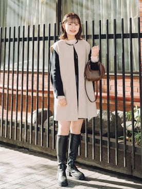 みさきさん（レディース・162cm）の冬コーディネート