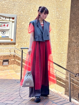 「UNITED ARROWS（ユナイテッドアローズ）のアイテム」を使った、みさきさん（レディース・162cm）の夏コーディネート